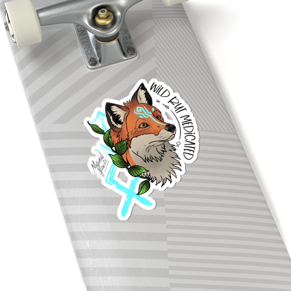 Wild But Medicated Fox Sticker