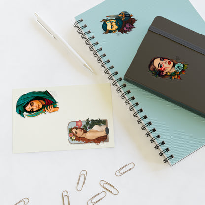 Neo Traditional Character Sticker Sheets
