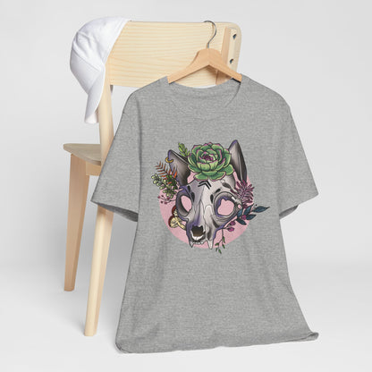 Floral Cat Skull Shirt