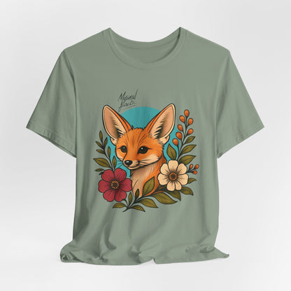 Fennec Fox Floral Shirt