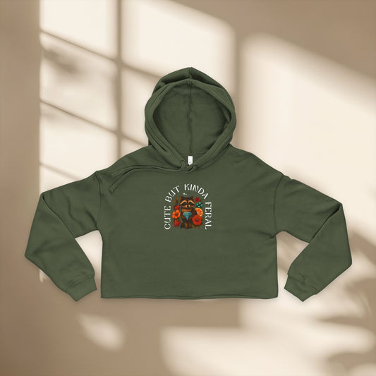 Cute & Feral Women's Cropped Hoodie