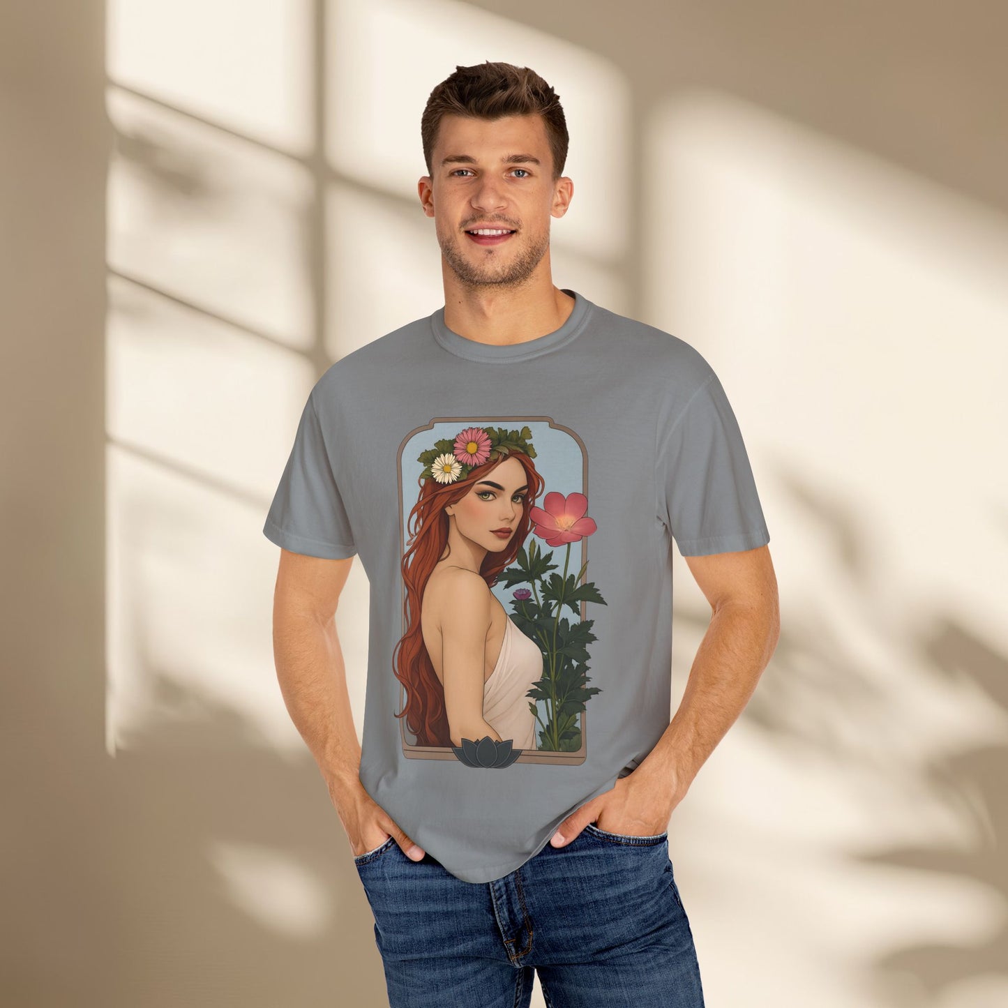 Botanical Art Nouveau Goddess Shirt