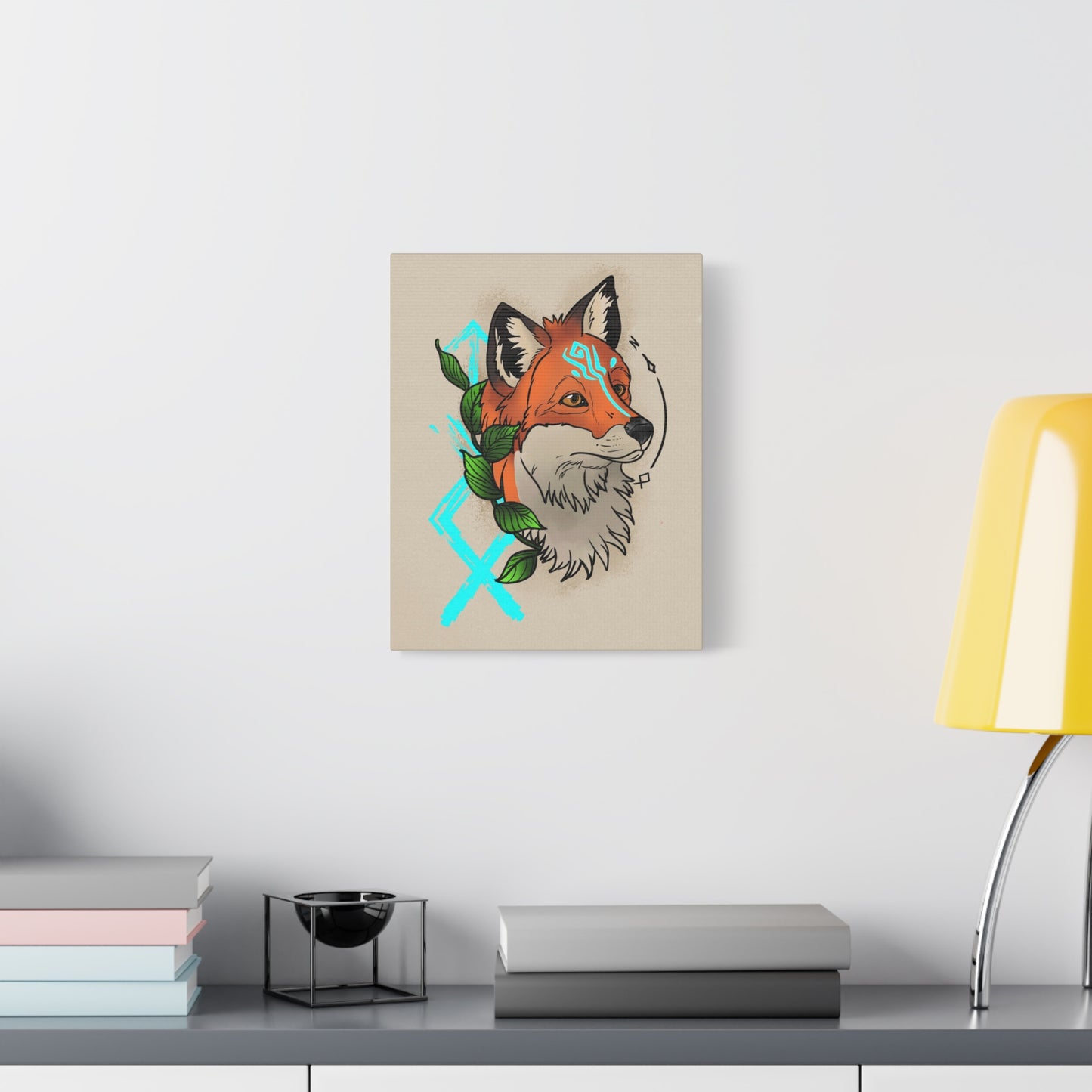 Nordic Fox Wall Art Canvas