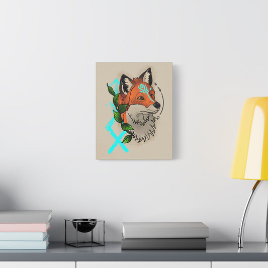 Nordic Fox Wall Art Canvas