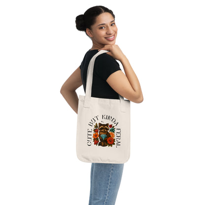 Cute But Kinda Feral Canvas Tote Bag