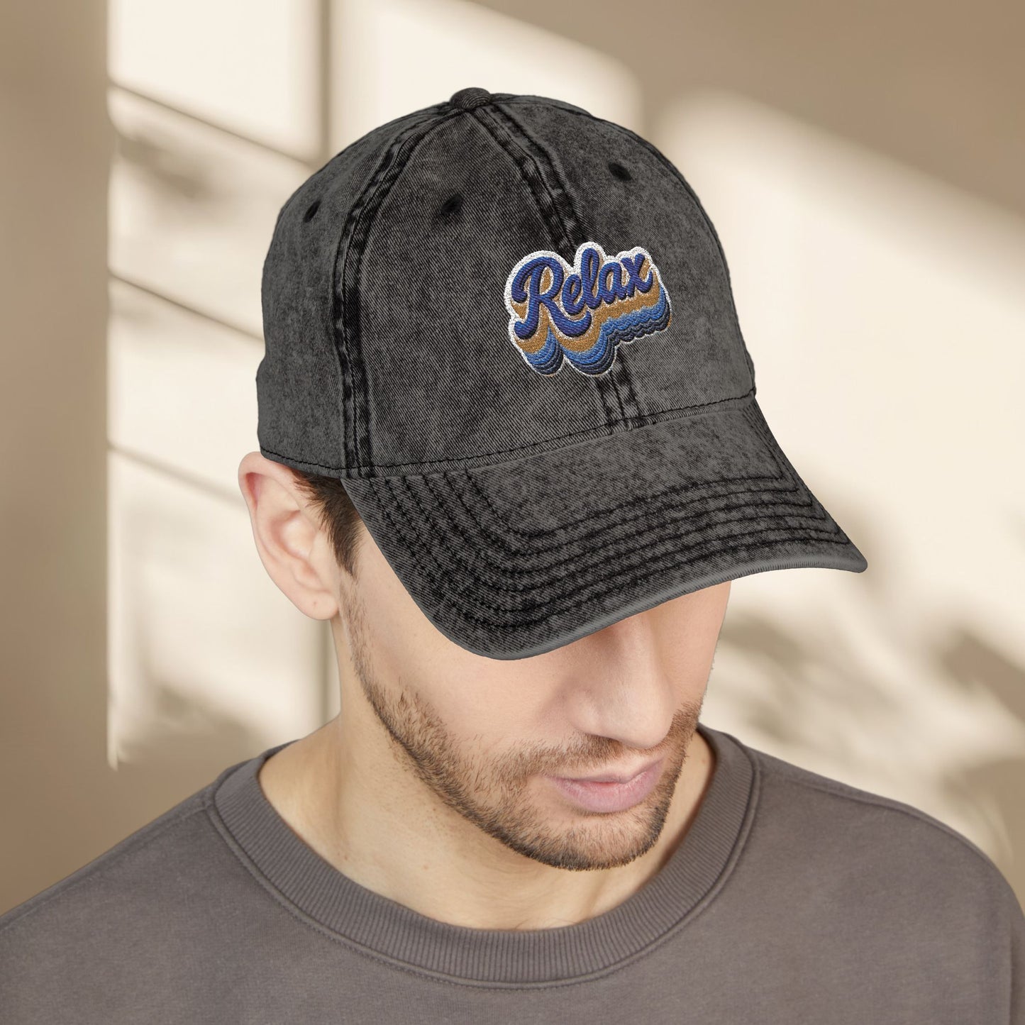 Vintage Embroidered Relax Hat
