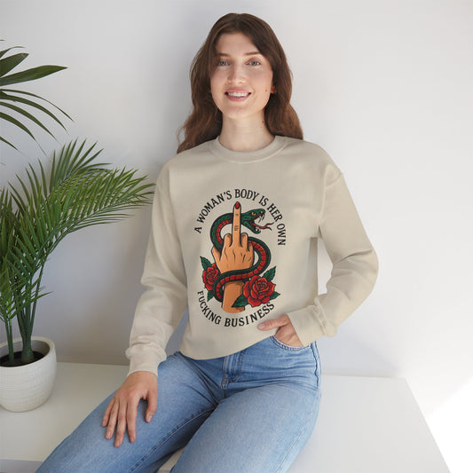 A Woman's Body Is Her Own Sweatshirt