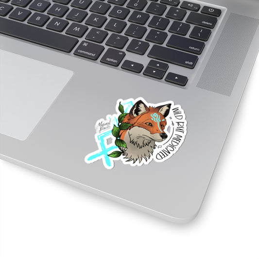 Wild But Medicated Fox Sticker