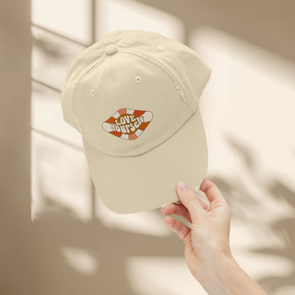 Love Yourself Distressed Hat