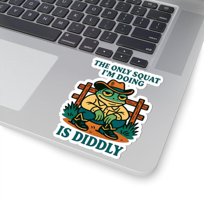 Funny Frog Kiss-Cut Stickers