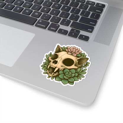 Botanical Skull Kiss-Cut Stickers