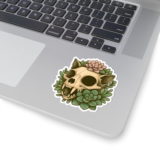 Botanical Skull Kiss-Cut Stickers