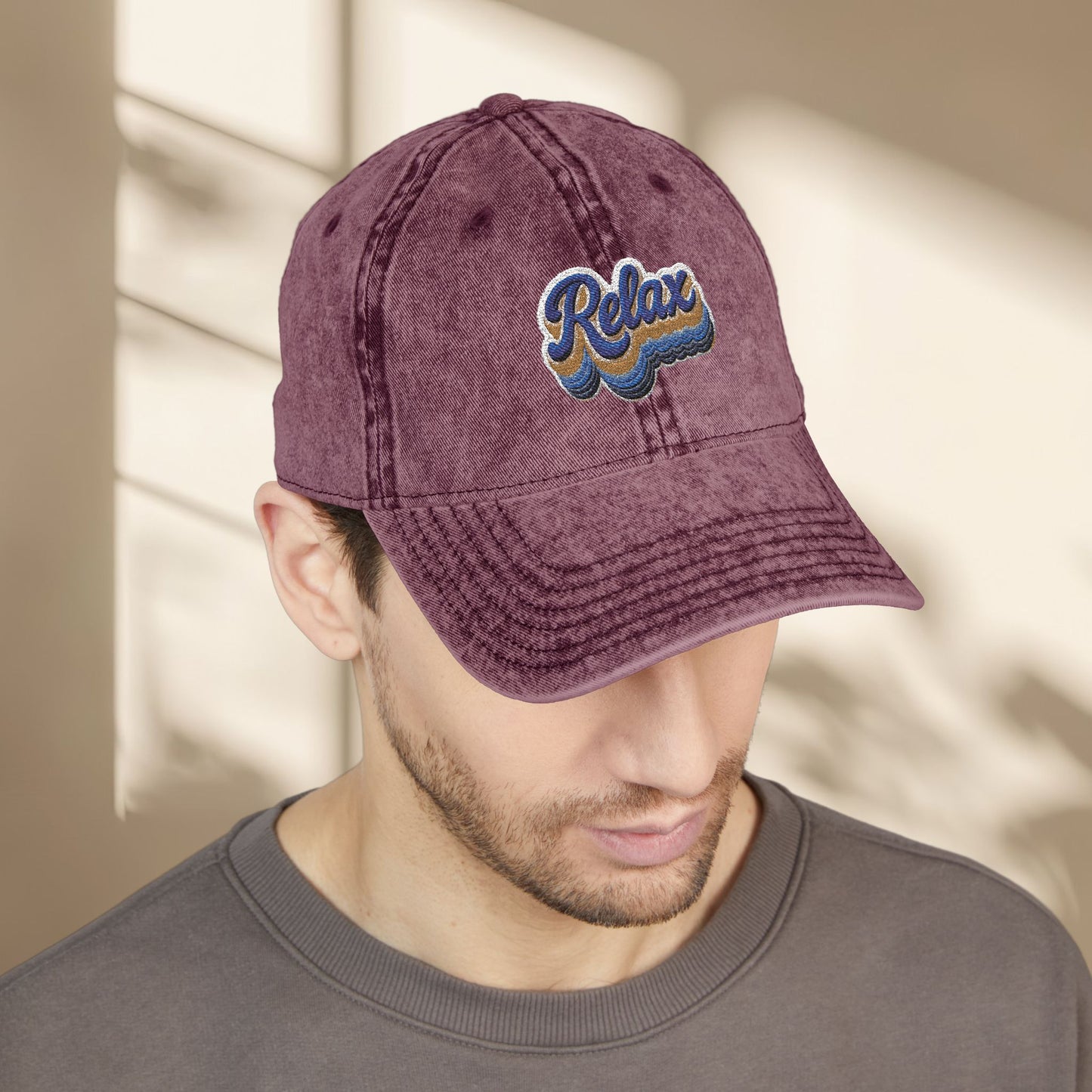 Vintage Embroidered Relax Hat