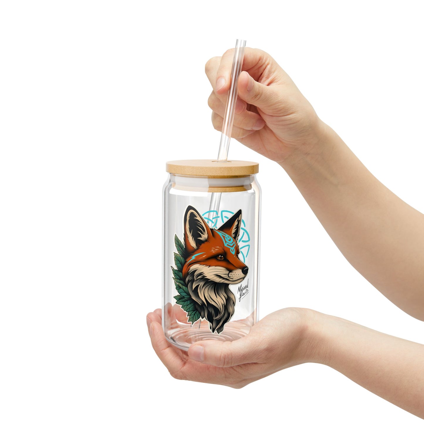Nordic Fox Sipper Glass