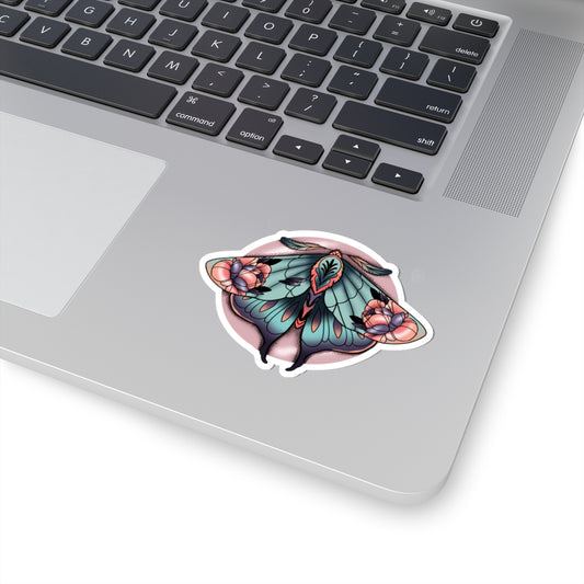 Floral Moth Sticker