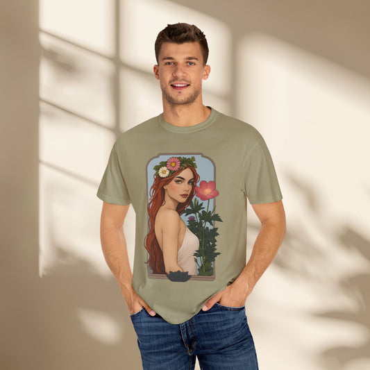Botanical Art Nouveau Goddess Shirt