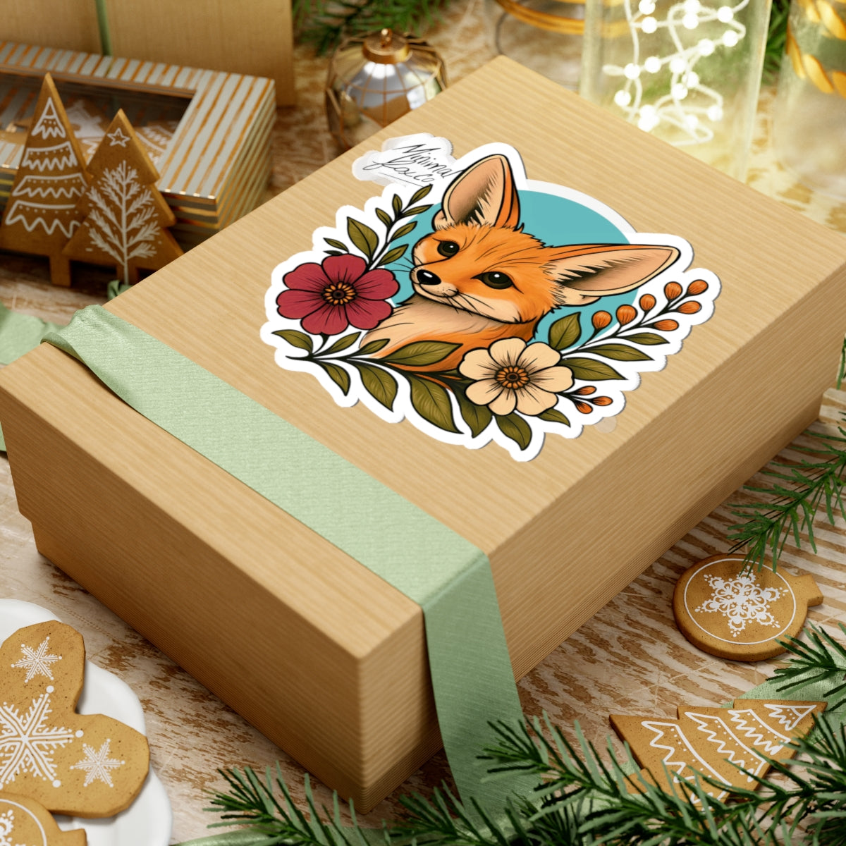 Fennec Fox Kiss-Cut Stickers