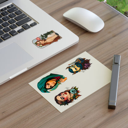 Neo Traditional Character Sticker Sheets