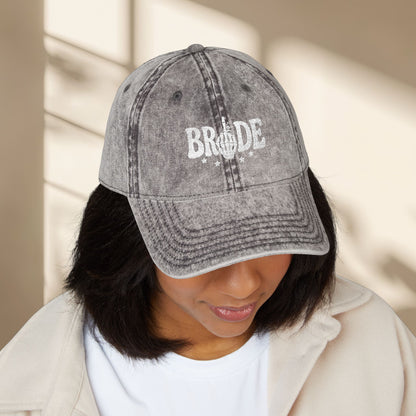 Vintage Bride to be Embroidered Hat