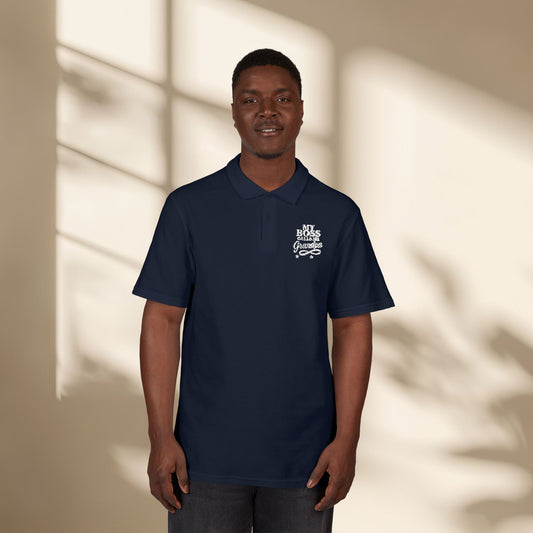 My Boss Calls Me Grandpa Embroidered Polo