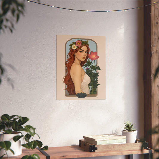 Botanical Art Nouveau Fine Art Poster
