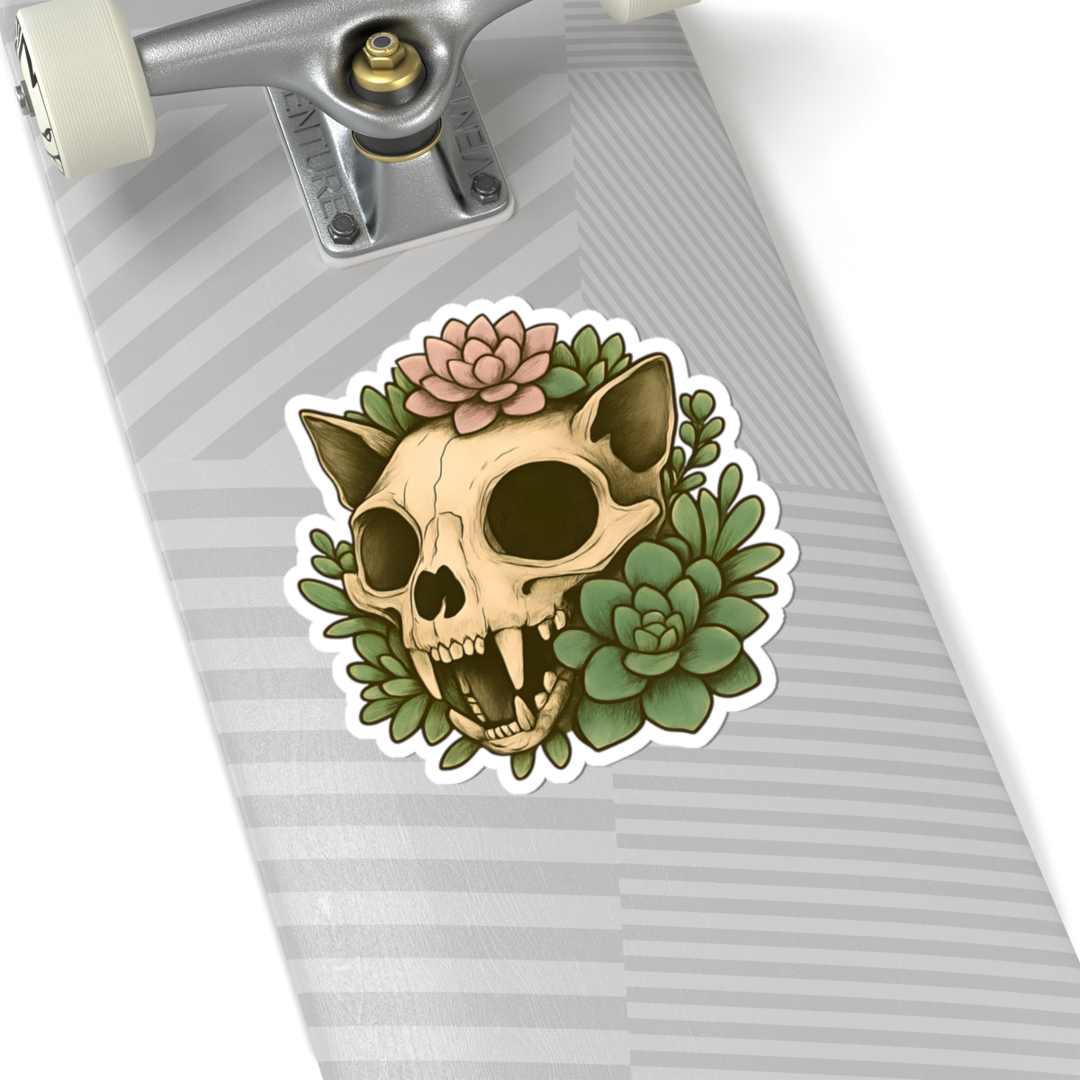 Botanical Skull Kiss-Cut Stickers