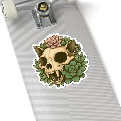 Botanical Skull Kiss-Cut Stickers
