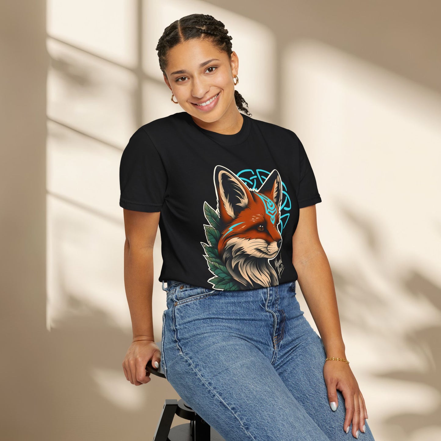 Nordic Fox Graphic T-Shirt