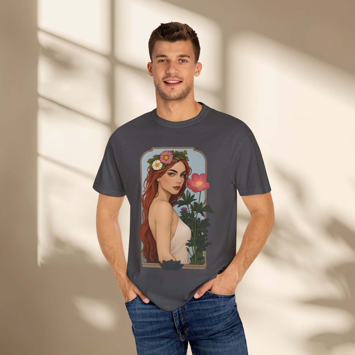 Botanical Art Nouveau Goddess Shirt