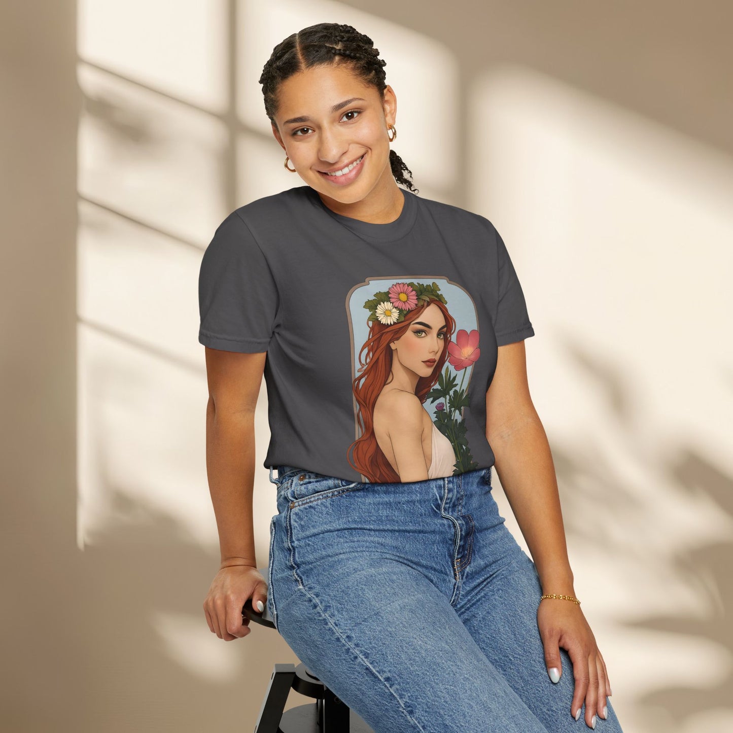 Botanical Art Nouveau Goddess Shirt