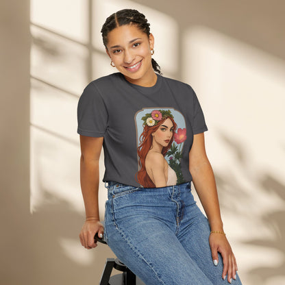 Botanical Art Nouveau Goddess Shirt