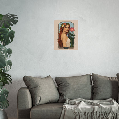 Botanical Art Nouveau Fine Art Poster