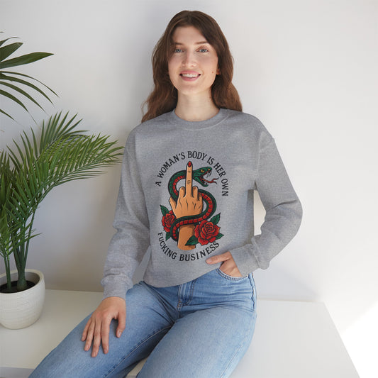 A Woman's Body Is Her Own Sweatshirt