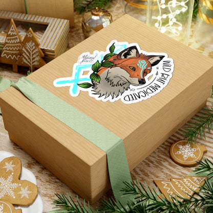 Wild But Medicated Fox Sticker