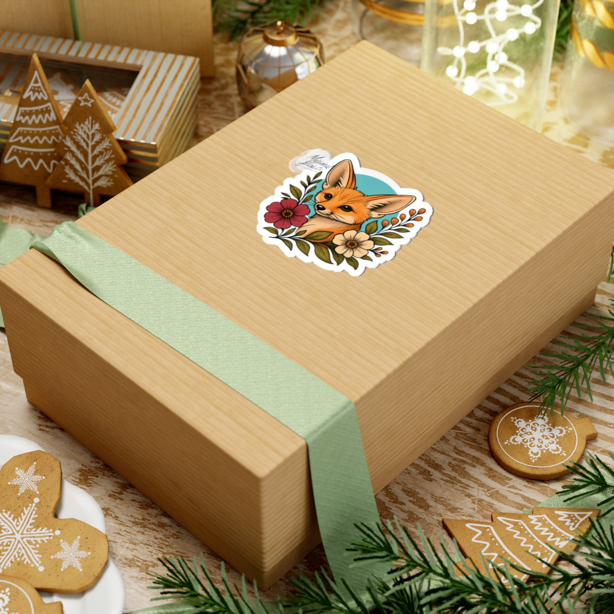 Fennec Fox Kiss-Cut Stickers
