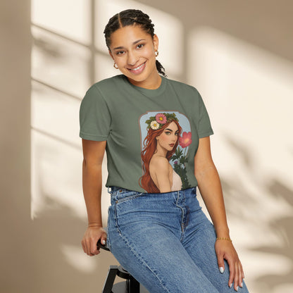 Botanical Art Nouveau Goddess Shirt