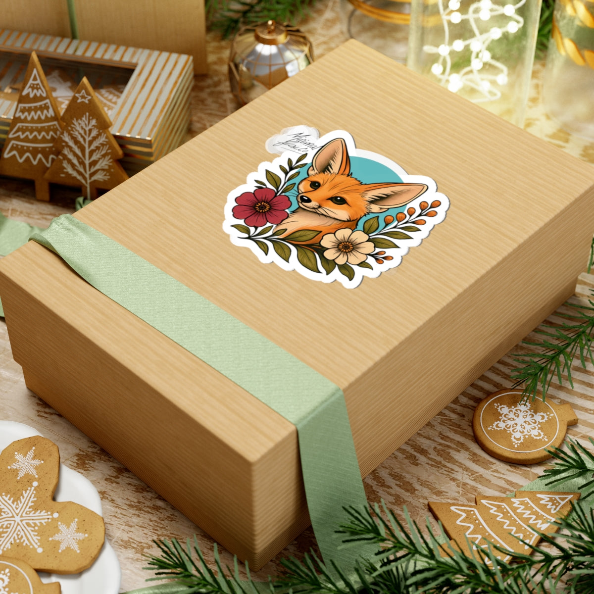 Fennec Fox Kiss-Cut Stickers