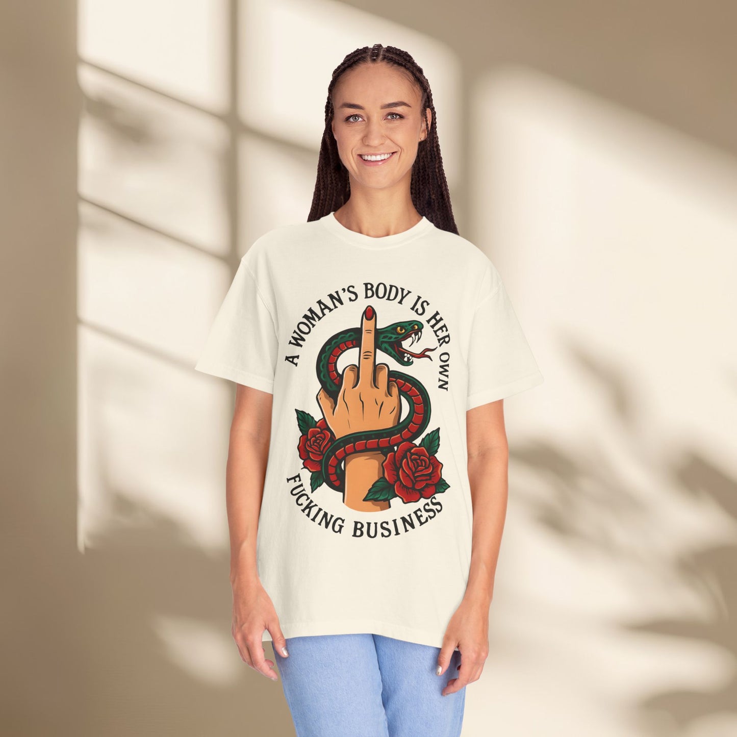 A women's body is her own business Feminist T-Shirt