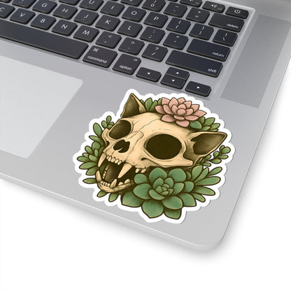 Botanical Skull Kiss-Cut Stickers