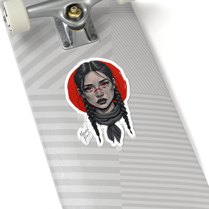 Women With Tears Kiss-Cut Stickers