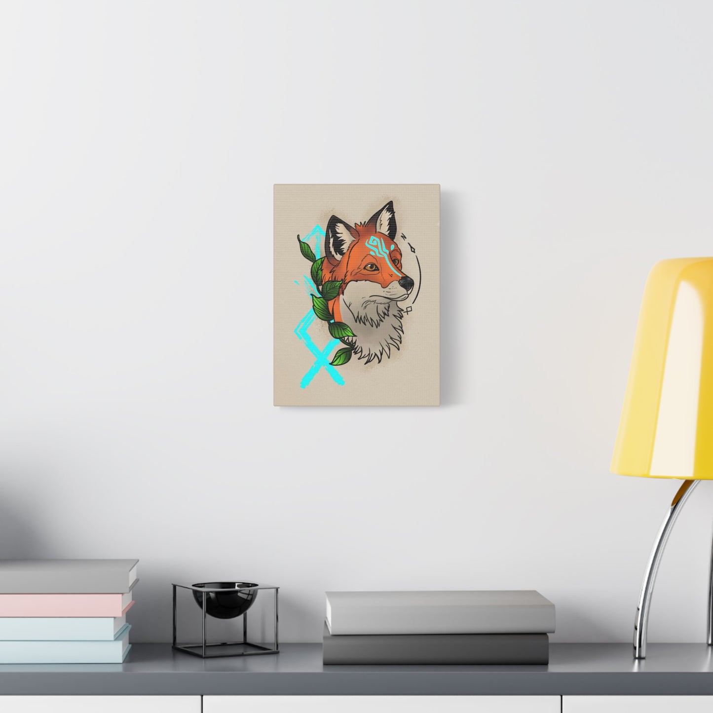 Nordic Fox Wall Art Canvas
