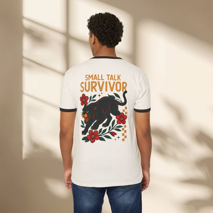 Small Talk Survivor Ringer Shirt