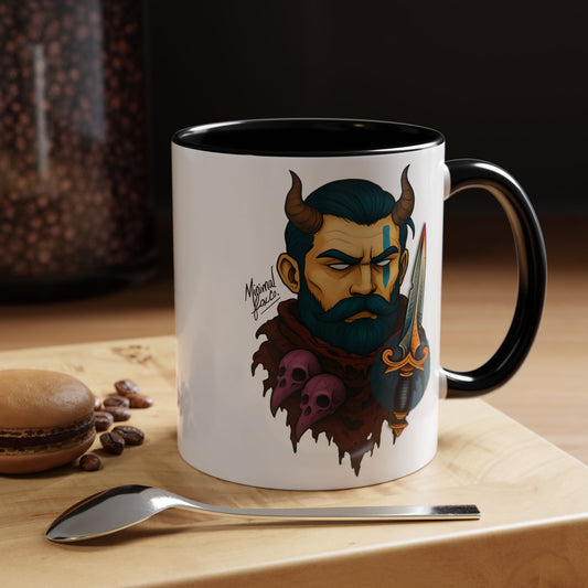 Bold Strong Bearded Man Coffee Mug