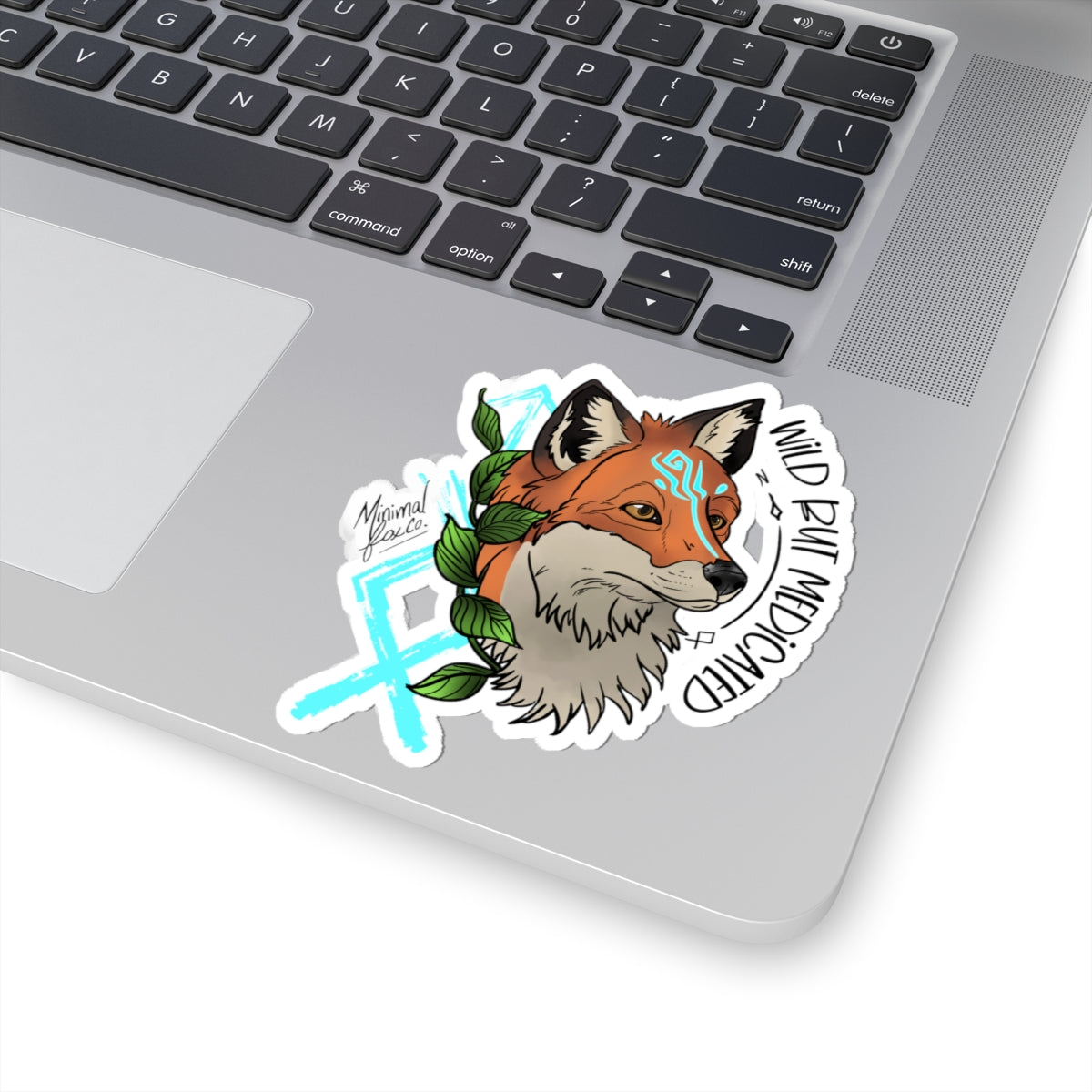 Wild But Medicated Fox Sticker