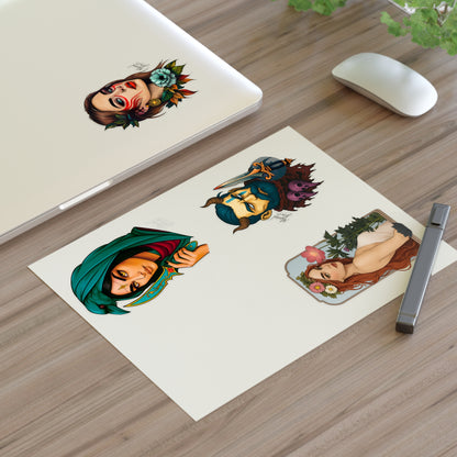 Neo Traditional Character Sticker Sheets