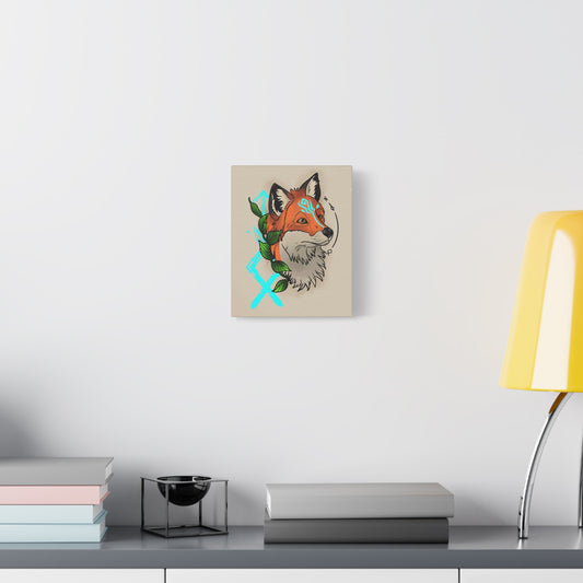 Nordic Fox Wall Art Canvas