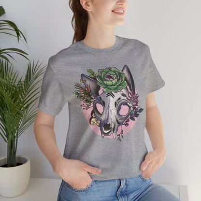 Floral Cat Skull Shirt