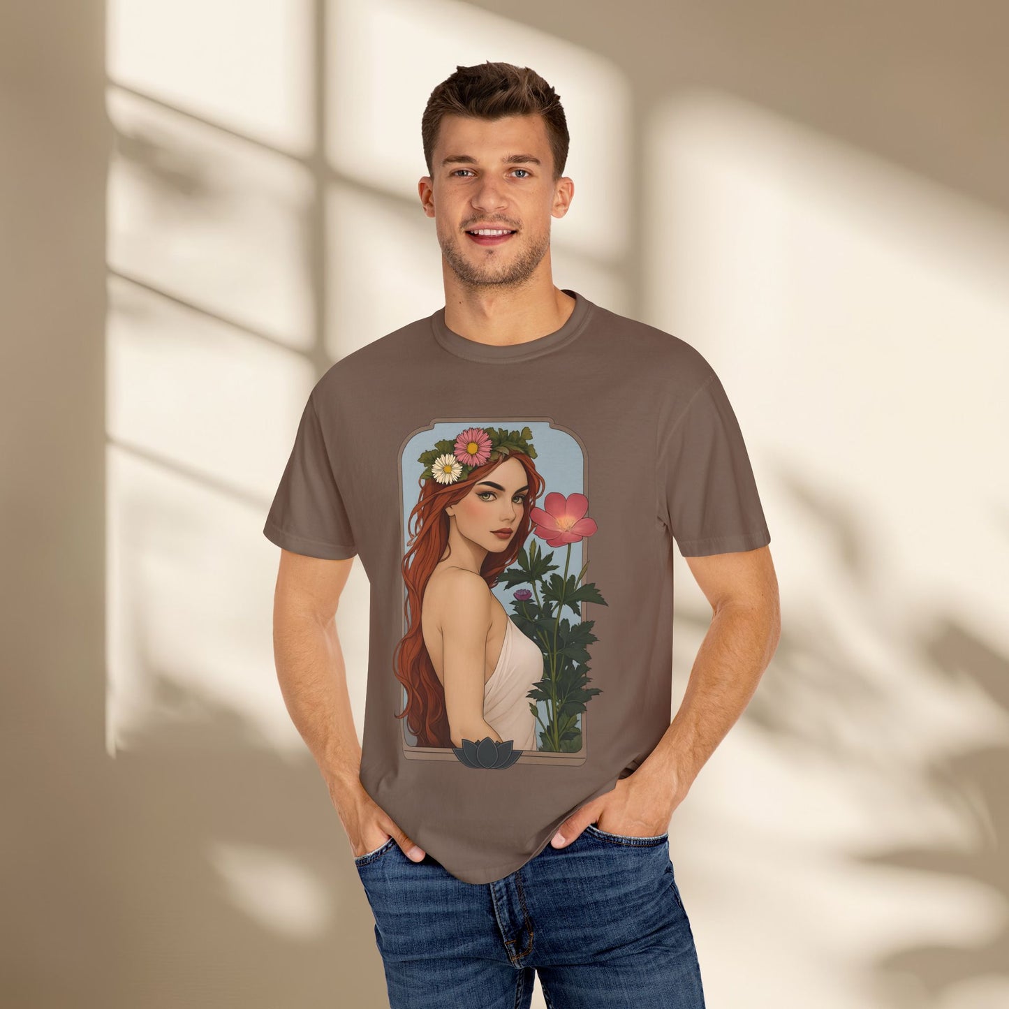 Botanical Art Nouveau Goddess Shirt