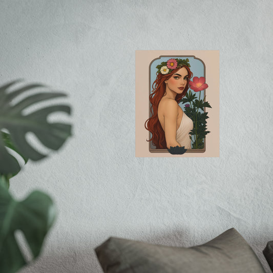 Botanical Art Nouveau Fine Art Poster