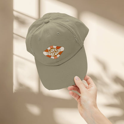 Love Yourself Distressed Hat